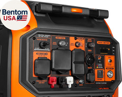 6800-Watt Dual Fuel Rv-Ready Electric Start Portable Inverter Generator with Fue