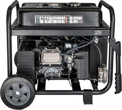 GD10KBN 10500W Dual Fuel Home Backup Portable Inverter Generator with Wheel Kit