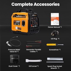 Portable Dual Fuel Generator 3600W Propane – 58dB Low Noise for Night Camping