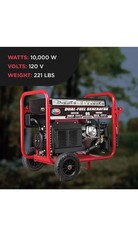 All Power America 10000 Watt Dual Fuel Generator with Electric Start,APGG10000GL