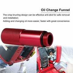 Red Aluminum Extended Run Gas Cap with Brass Funnel For Honda Generator EU2200i
