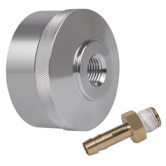 Silver Extended Run Gas Cap Adapter with Brass Hose for Yamaha EF2000is EF1000is
