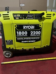 Ryobi RYi2200A 1800W 2200W Digital Inverter Generator Tested Runs EasyStart
