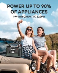 TOGO POWER Master 2200W Power station,1944Wh, 32.8lbs Portable Solar Generator