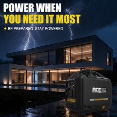 Aceup Energy 4000W Gas Inverter Portable Generator 146CC RVReady Emergency 3200W