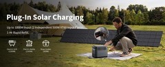 1024Wh ABOK Ark1800 Power Station 1800W LiFePO4 1000W PV Input with 2x200W PV