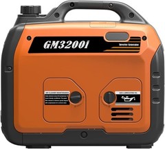 GENMAX 3,200-W Quiet Portable RV Ready Gas Powered Inverter Generator, CO Sensor