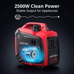 2500W Lightweight Portable Inverter Generator with CO Sensor for Home & RV