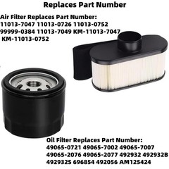 Engine Tune Up Kit Air Oil Filter Fits Mower Tractor Zero Turn Maintenance Sp…