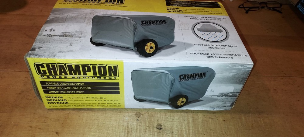 Genuine OEM Champion Power Equipment C90011 Generator Cover Gray New 25x23x20