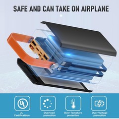 27000mAh Portable Power Bank Station, Outdoor Generator with SOS Light, Backup C