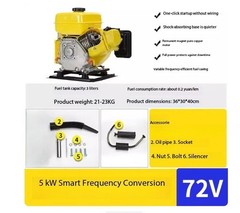 Electric Vehicle Range Extender 48V60V72V Inverter Battery Charger Generator
