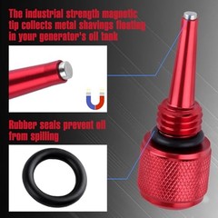2 Pcs Magnetic Oil Dipstick for Inverter Generator, M18 x 2.5 Threading,