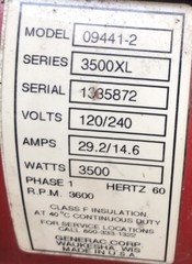 Blower Housing / Pull Start 3500XL Generac Generator (Model – 09441-2) [k]