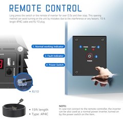 3000 Watt Power Inverter 3000W 12V DC to 110V 120V AC 3000 Watt Inverter