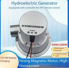 Water Flow Turbine Type Field Home Small Water Energy Generator DC Brushless