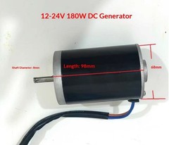 12V/24V Permanent Magnet DC Generator for Hand-Crank & Wind Power Use