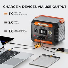 300W Portable Power Station Outdoor Battery Generator for Camping Emergency