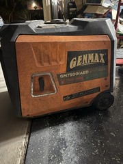 Genmax Portable Inverter Generator 7500-Watt Dual Fuel Remote Start CO Sensor,