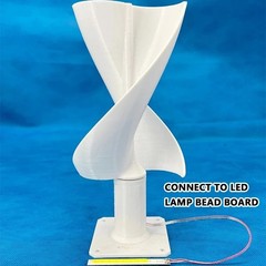 Experimental Science Craft: DIY Spiral Wind Turbine for Wind-Powered Lamp
