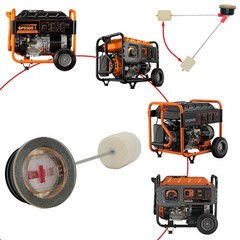 JMCHstore Generator Fuel Gauge 130LG 0H9005 for Generac GP5500 GP6500 RS5500…