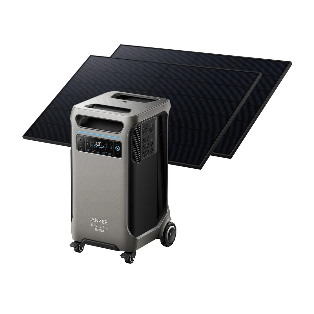 Anker SOLIX F3800 PLUS Solar Generator with 440W Rigid Solar Panel