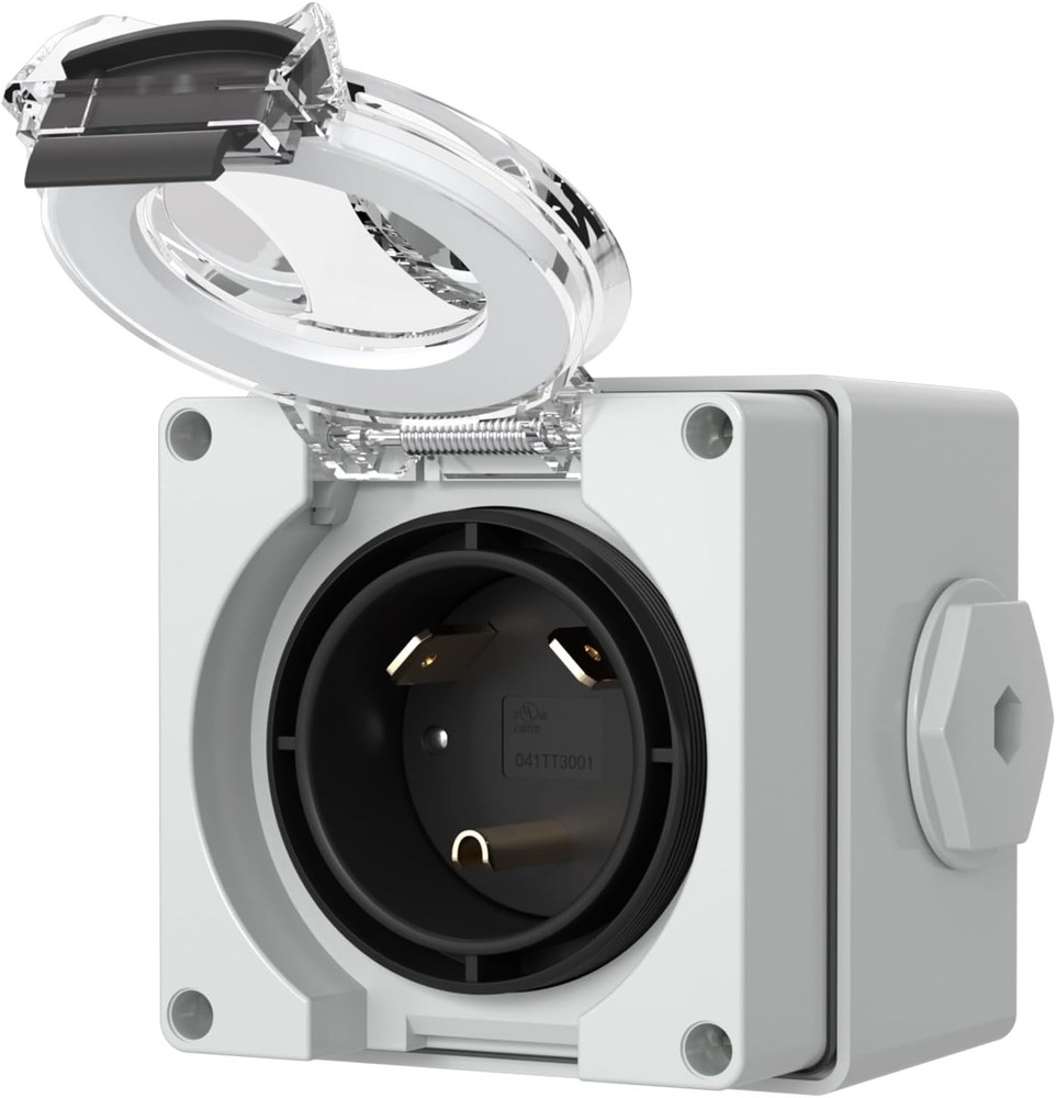 STARELO 30 Amp Generator Power Inlet Box NEMA TT-30P,125Volt, Outdoor…