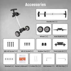 Portable Generator Wheel Kit Retractable Handle Fits MXR2450 MXR3800 MXR4000