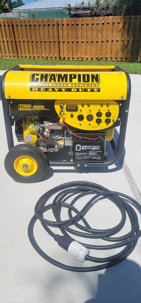 Champion portable Generator, Heavy Duty, 7000 max Watts,  electric key start. 