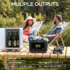 MARBERO Portable Power Station 88Wh Camping Lithium Battery M82 88WH 80W