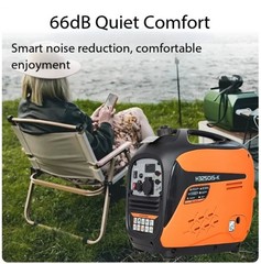 Low-Noise Gasoline Generator for Outdoor Camping, 220V, Small Household Inverter