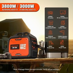 2400W Small Inverter Generator Home Camping RV Eco Mode