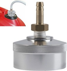 Extended Run Gas Cap Adapter & Brass Hose for Yamaha EF2000is EF1000is Silver