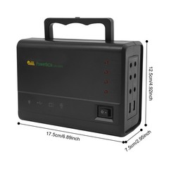 Solar Inverter, Power Generator, Solar Generator with Bulbs & Solar Panel