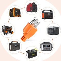 Dreyoo Neutral Ground Bonding Plug for Portable Inverter Generator Orange