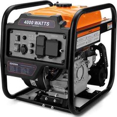 Efurden 4000W Gas Inverter Generator Open Frame 223cc CO Detect Home/Camping Use