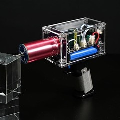 Handheld Mini Tesla Coil Gun – Portable Rechargeable Arc Generator, 10000x Safe