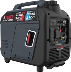 A-iPower 4,300-W Quiet Portable RV Ready Dual Fuel Inverter Generator, CO Sensor