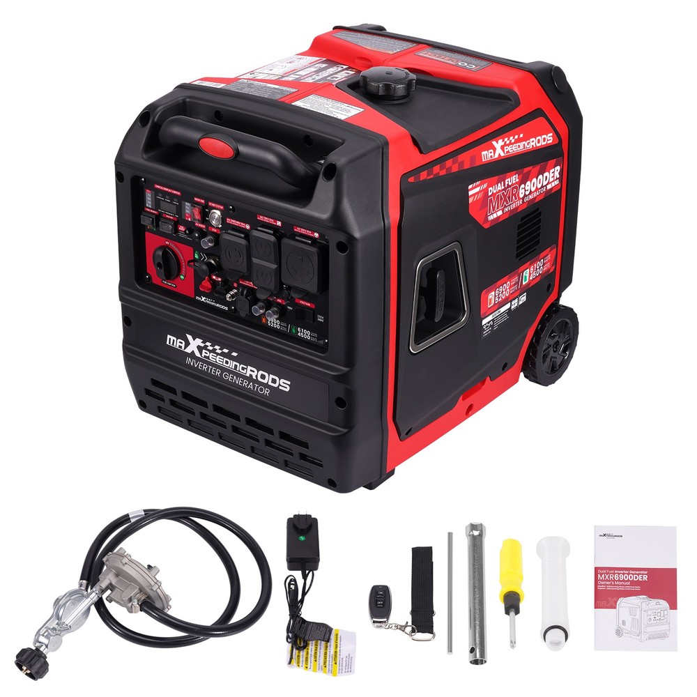 Gas/Propane & 120/240V Portable Generator – 30A RV Outlet for Boondocking
