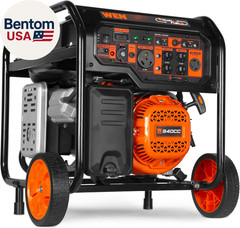 8000-Watt 120V/240V Dual Fuel Portable Generator, Electric Start, 340Cc, Transfe