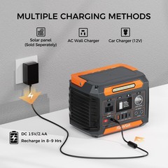 300W Portable Power Station Outdoor Battery Generator for Camping Emergency