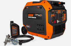 WEN 6800W Quiet Portable Dual Fuel Inverter Generator,Electric Start,CO Sensor