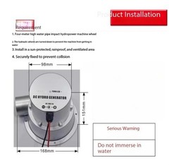 Small Outdoor and Home-Use Water Turbine Hydroelectric Generator