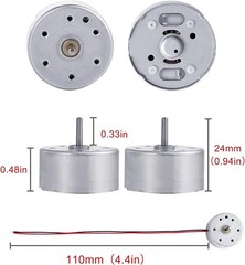 Interactive Educational Physics Kit: 6 Mini Motors with Colorful Propellers