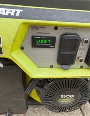 Ryobi 6500 Watt Generator 8125 Starting Watts Electric Start ONLY 87 Hours