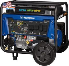 12500 Peak Watt Tri-Fuel Home Backup Portable Generator Remote Electric Start US
