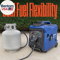 4000 Peak Watt Super Quiet Dual Fuel Portable Inverter Generator, Remote Electri