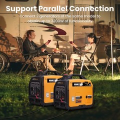 2300W Portable Inverter Generator Gasoline Powed Lightweight Parallel Ready