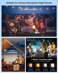 AOY Portable Power Station 300W 296Wh Battery Back-Up Outdoor Indoor Emergency