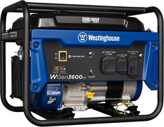 Westinghouse 4650 Peak Watt Portable Generator, RV Ready 30A Outlet, Gas Powered